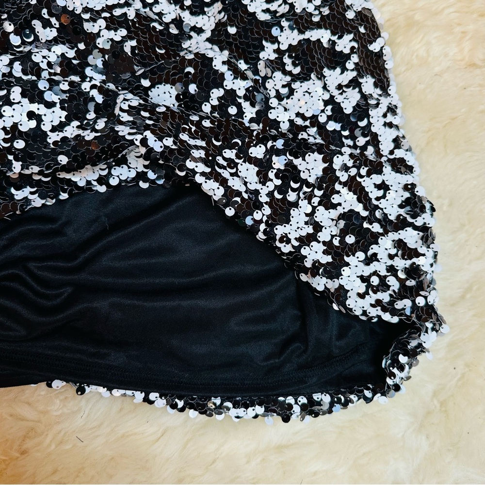 Aidan Mattox Size 4 Cocktail Sequin Dress - Picture 6 of 13